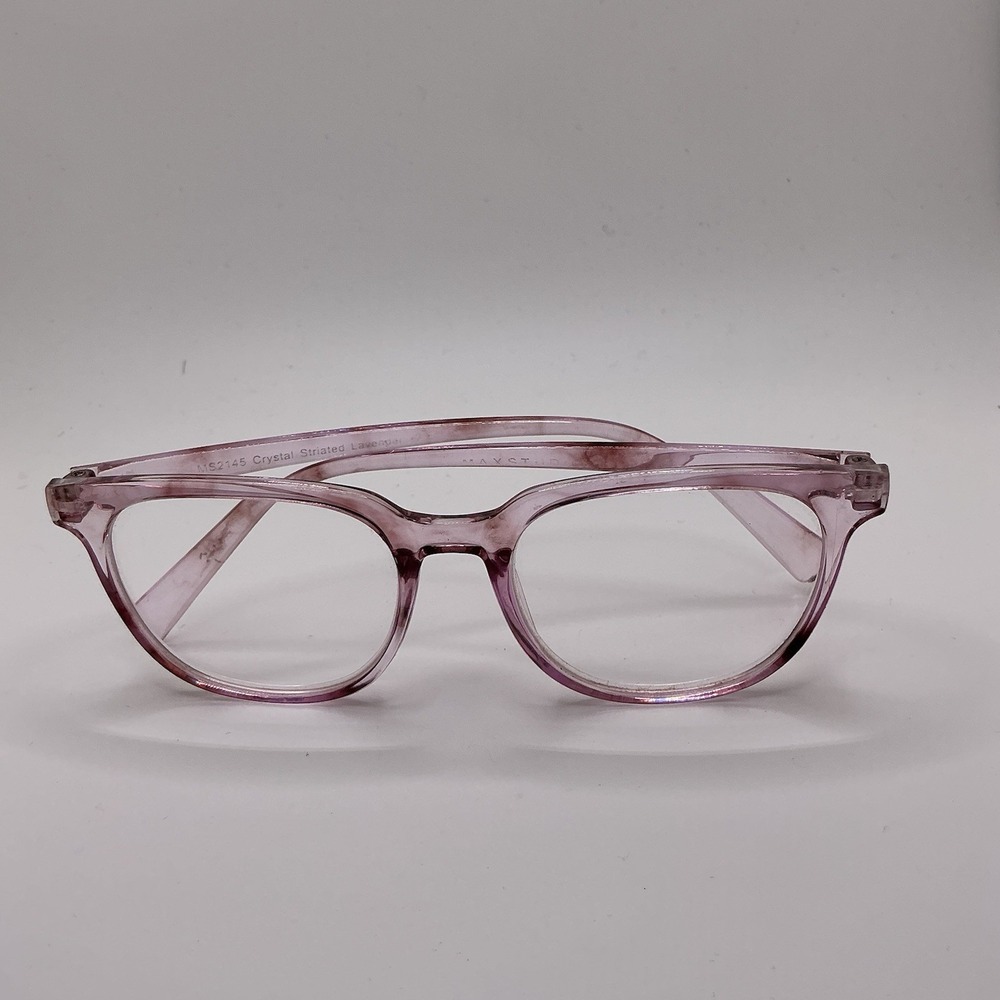Max Studio Reading Glasses Frames MS2144 Crystal Striated Lavender +2.00